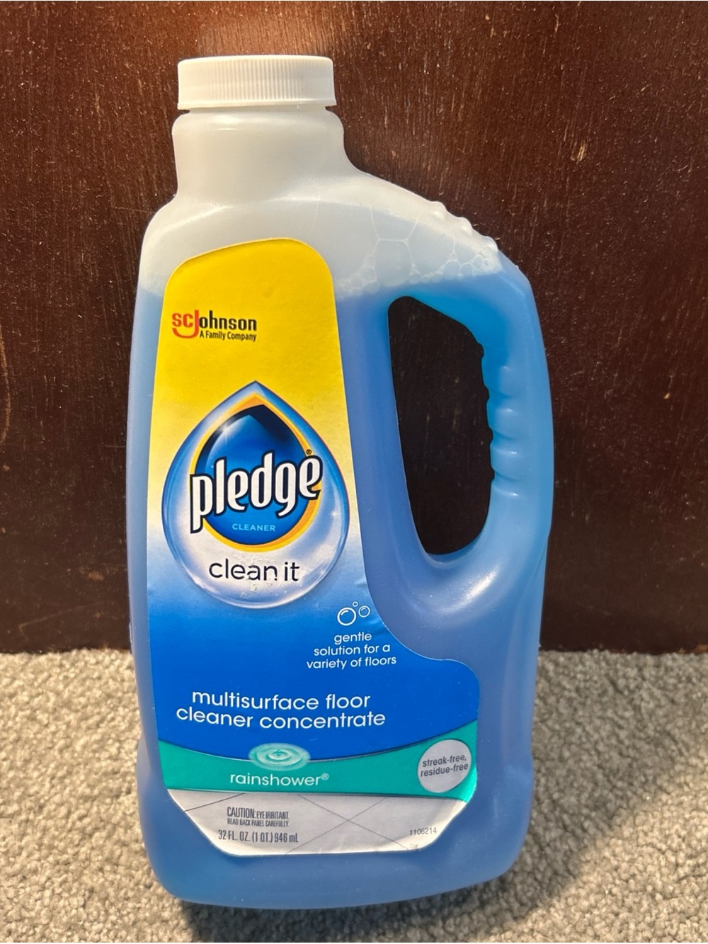 Pledge Clean It Multisurface Floor Cleaner Concentrate Rainshower, 32oz